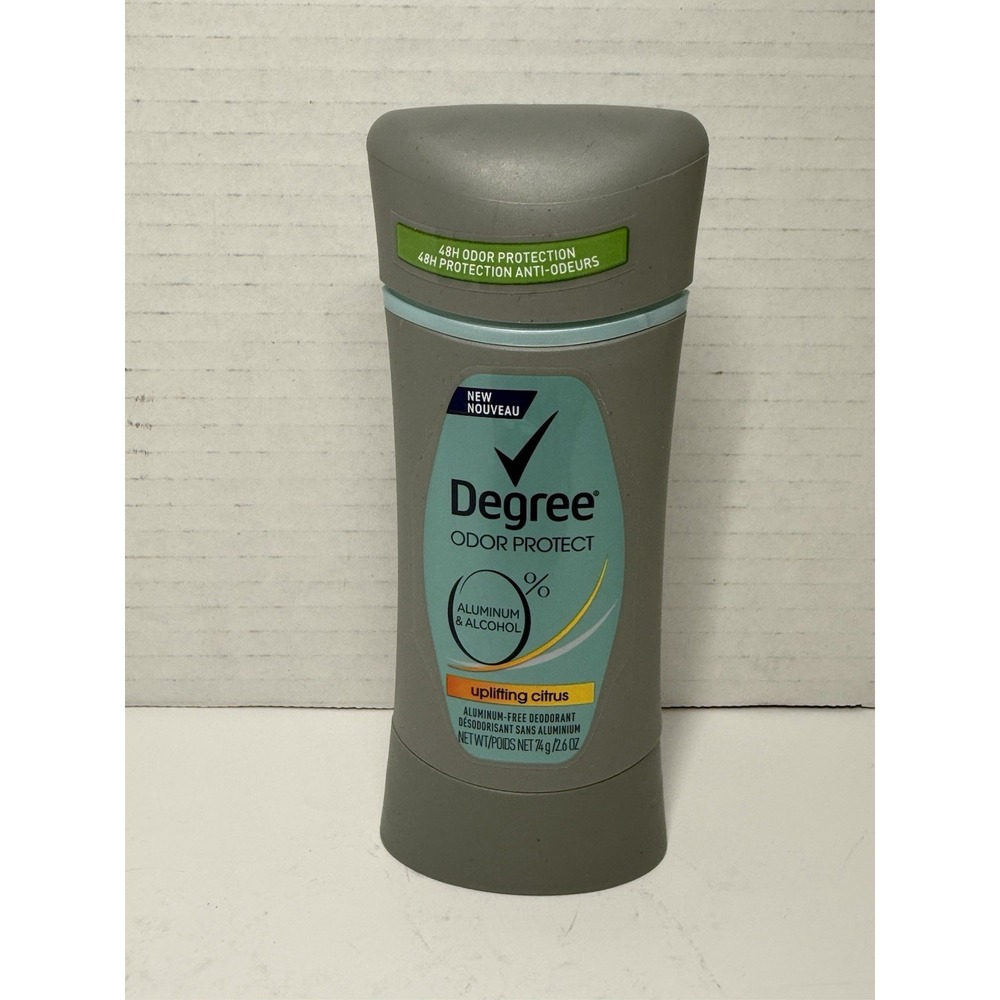 New Degree Odor Protect 0% Aluminum Deodorant Citrus 2.6oz Discontinued